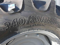 Wheels, Tyres, Rims & Dual spacers BKT 340/85R28 Agrimax RT855 trekkerbanden tractorbanden wielen/velgen
