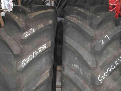 Wheels, Tyres, Rims & Dual spacers Alliance banden set 520/70R38  420/70R28