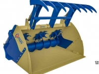 Ration feeder Qmac Voerdoseerbak / Voerdoseercontainer met bovenklem 1.60