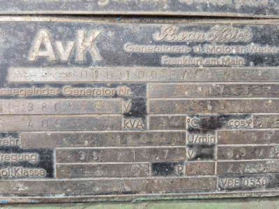 Aggregates  AvK Deutz V12 Aggregaat generator 400kVA