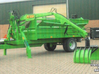 Dumptrailer Agomac Kipper met opbouwkraan