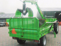 Dumptrailer Agomac Kipper met opbouwkraan