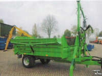 Dumptrailer Agomac Kipper met opbouwkraan