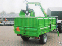 Dumptrailer Agomac Kipper met opbouwkraan