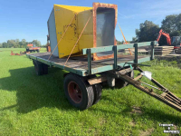 Agricultural wagon Miedema platte kar hooiwagen