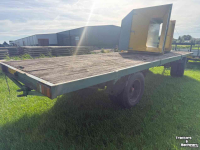 Agricultural wagon Miedema platte kar hooiwagen