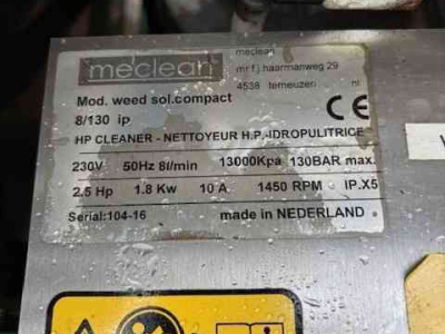 High-pressure cleaner, Hot / Cold  MECLEAN WEED SOLUTION/HOGE DRUKSPUIT