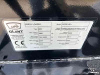 Wheelloader Giant G2700 HD+ mini schovel kniklader