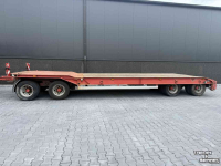 Low loader / Semi trailer Burg 4-asser dieplader aanhanger met containerrail