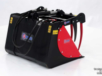 Silage Grabbucket / Grabfork Qmac Pelikaanbak Krokodillenbak Kuilbak met grijper 90 cm voor kleine shovel