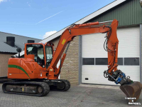 Excavator tracks Case CX80 C met draai kantelstuk