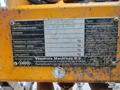 Manure umbilical systems Veenhuis Euro 1200, 12m sleepslang