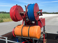 High-pressure cleaner, Hot / Cold  TE HUUR hogedrukreiniger op aanhanger