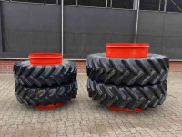 Wheels, Tyres, Rims & Dual spacers Mitas dubbelluchtset 460/85R34 en 520/85R46