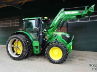 Tractor John Deere 6130R Command Pro f-pto lader lucht
