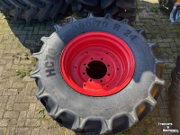 Wheels, Tyres, Rims & Dual spacers Mitas 380/70R24 op velg