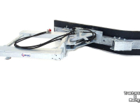 Rubber yard scraper Qmac 210 HYDR SCHUIN + HOEK LEPELINSTEEK