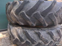 Wheels, Tyres, Rims & Dual spacers Good Year 18.4R38 dubbellucht dubbele montage kuilbanden kuilwielen dubbelwiel dubbelband dubbelset m