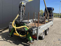 Car trailer up to 3500 Kg  Aanhangwagen met bosbouwkraan