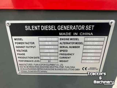 Aggregates  kawakenki  30 kva