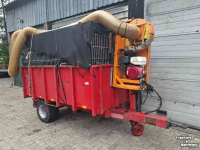 Dumptrailer  Zuigwagen kiepwagen met Votex zuigunit bladzuiger zuiger vuilopzuiger mestzuiger