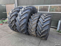 Wheels, Tyres, Rims & Dual spacers Michelin 580/70R38 en 480/70R28 Omnibib