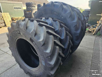 Wheels, Tyres, Rims & Dual spacers Michelin 580/70R38 en 480/70R28 Omnibib