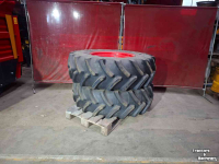 Wheels, Tyres, Rims & Dual spacers Firestone 420/85R38 Performer & Michelin 480/80R42 AgriBIB