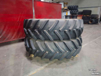 Wheels, Tyres, Rims & Dual spacers Firestone 420/85R38 Performer & Michelin 480/80R42 AgriBIB