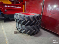 Wheels, Tyres, Rims & Dual spacers Firestone 420/85R38 Performer & Michelin 480/80R42 AgriBIB