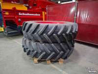 Wheels, Tyres, Rims & Dual spacers Firestone 420/85R38 Performer & Michelin 480/80R42 AgriBIB