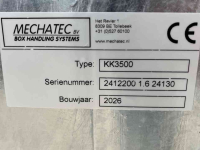 Bulk box tipper Mechatec KK3500 1,6 kistenkantelaar 160 cm