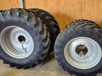 Wheels, Tyres, Rims & Dual spacers  Trelleborg 750/70R44 + 650/60R38