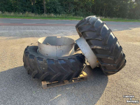 Wheels, Tyres, Rims & Dual spacers Michelin 540/65R34 Dubbelucht