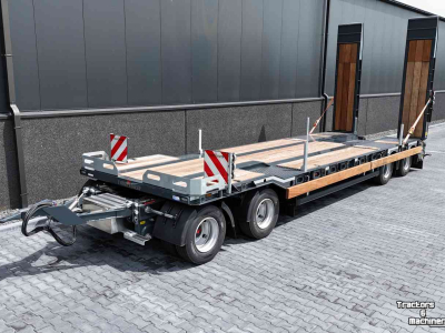 Low loader / Semi trailer  Twente Trailer 4 asser dieplader Nieuw