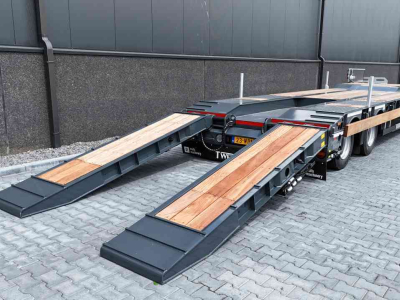 Low loader / Semi trailer  Twente Trailer 4 asser dieplader Nieuw