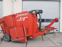 Vertical feed mixer Trioliet Gigant 700 voermengwagen zelfladende voerwagen snijbord bewegende messen
