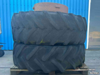 Wheels, Tyres, Rims & Dual spacers Michelin Dubbelwiel+haken 480/65R28