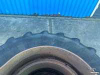 Wheels, Tyres, Rims & Dual spacers Michelin Dubbelwiel+haken 480/65R28