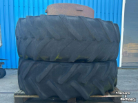 Wheels, Tyres, Rims & Dual spacers Michelin Dubbelwiel passend aan 25 Inch velg+haak