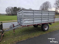 Dumptrailer Kersten 3,5 tons gegalvaniseerd kipper kipkar