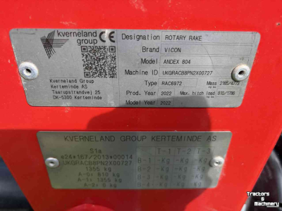 Rake Vicon Andex 804