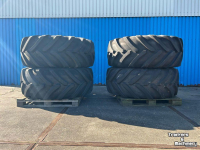 Wheels, Tyres, Rims & Dual spacers Michelin 4x620/75R26 megaXbib 12 gaats JCB velgen