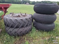 Wheels, Tyres, Rims & Dual spacers Kleber 16.9 R 34 dubbellucht set