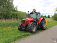 Tractor Massey Ferguson 6480 met Herder Grenadier MBK518LS maaiarm