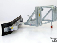 Rubber yard scraper Qmac 180 MECH SCHUIN+HOEK SCHAEF 833-843