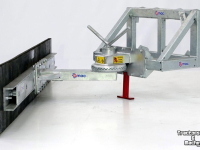 Rubber yard scraper Qmac 180 MECH SCHUIN SCHAFFER BORD