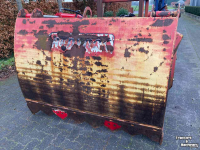 Silage cutting bucket Redrock HA 160 kuilhapper met hefmast en afschuiver