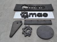 Rubber yard scraper Qmac RSMC270 CANVAS rubbermat met koordlaag 270 cm