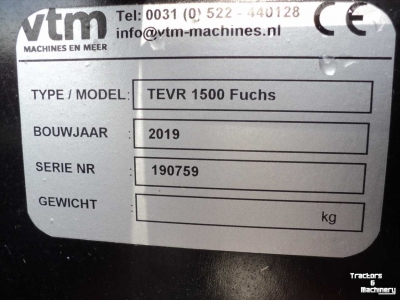 Pasture topper VTM TEVR 1500 Fuchs